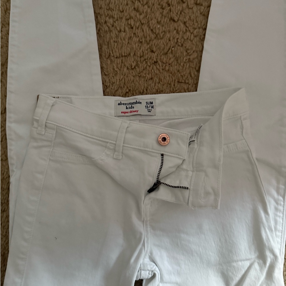 Abercrombie Kids Classic White Pants